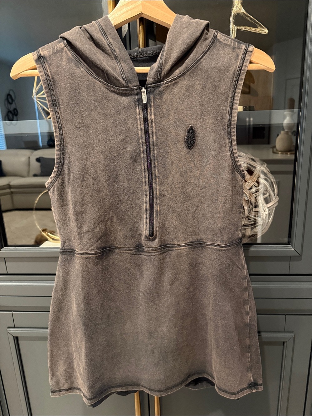 FP Movement by Free People Sleeveless Hooded Hotshot Skort Onsie.